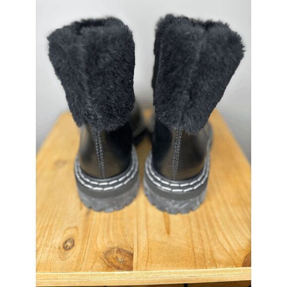 Proenza Schouler Women's Chunky Heel CA/SH Shearling Booties Black Size 6.5 NWOB - Picture 5 of 8